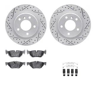 R1 Concepts WBUH1-31047 Brake Rotors - Carbon Coated - D/S W/ Optimum Oe Pads & Hdw